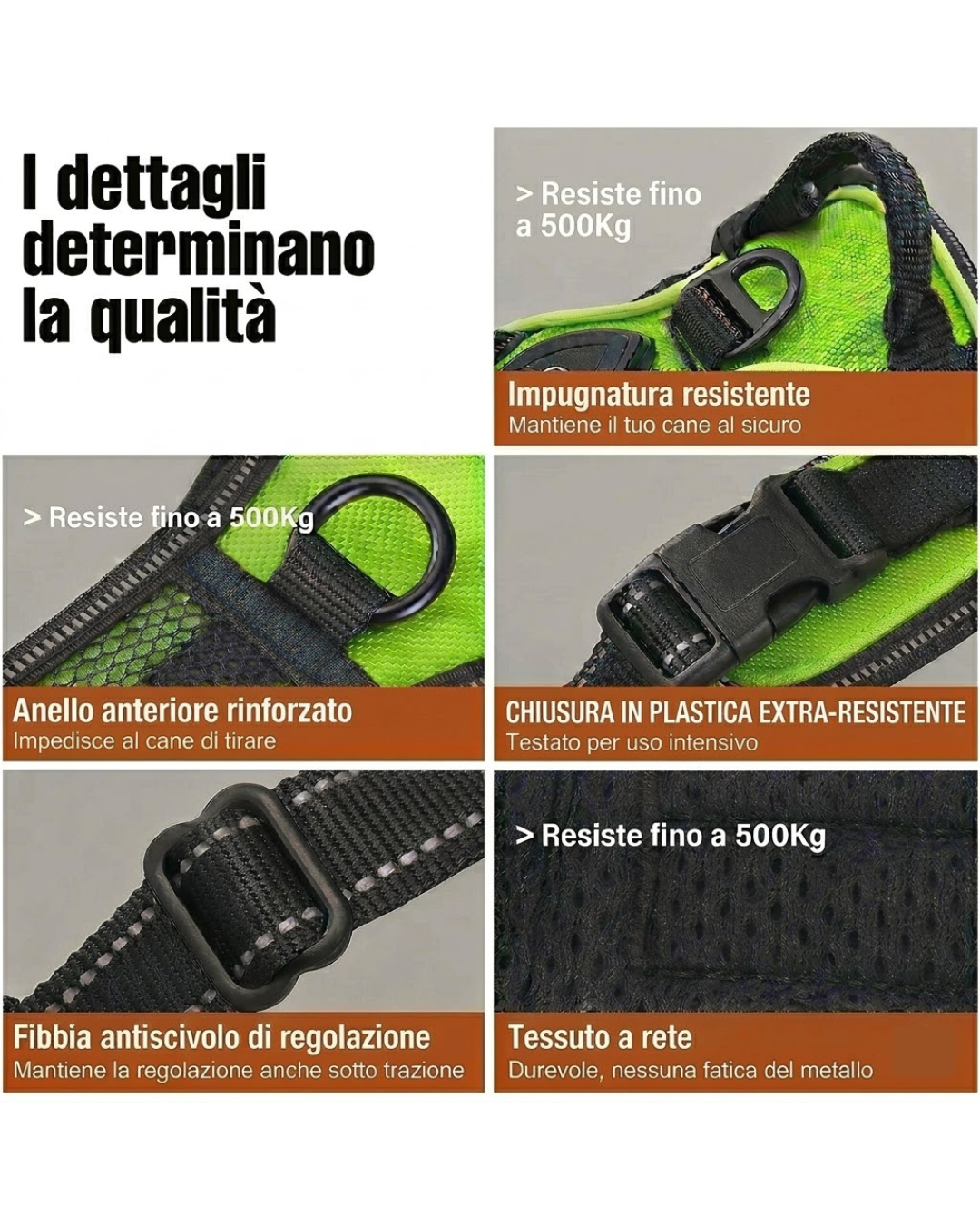 ANIMARF- Pettorina LED ad Alta Visibilità